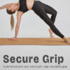 Natural Rubber Cork Yoga Mat for Exercise and Fitness