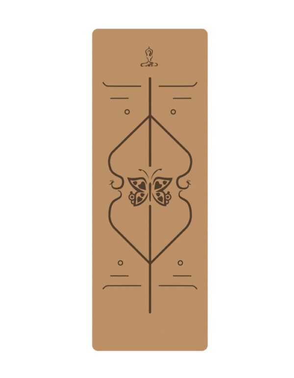 Natural Rubber Cork Yoga Mat for Exercise and Fitness
