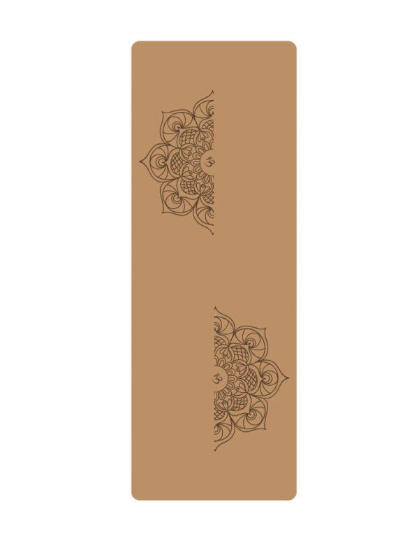 Natural Rubber Cork Yoga Mat for Exercise and Fitness
