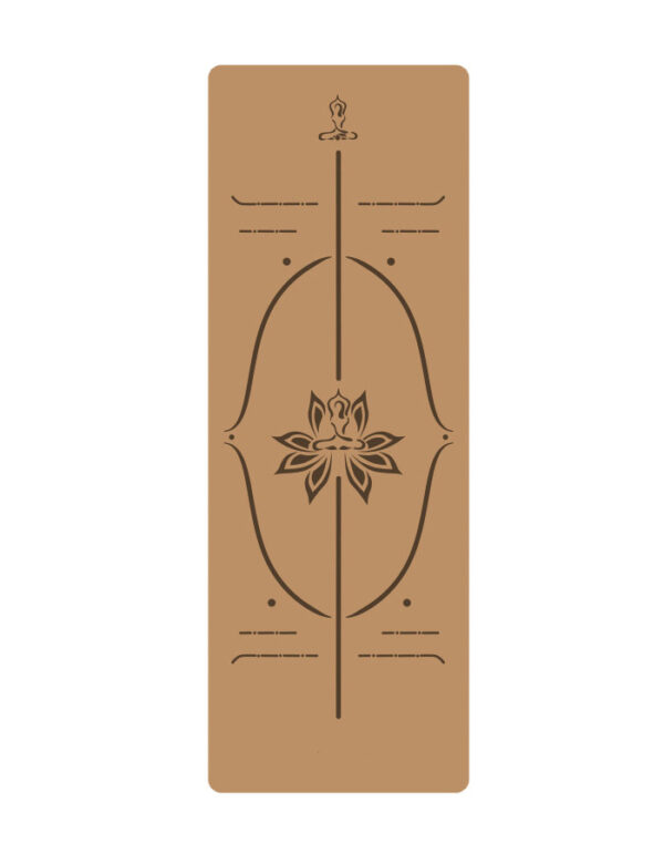 Natural Rubber Cork Yoga Mat for Exercise and Fitness