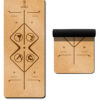 Natural Rubber Cork Yoga Mat for Exercise and Fitness