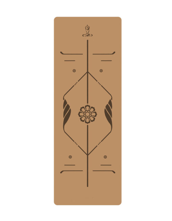 Natural Rubber Cork Yoga Mat for Exercise and Fitness