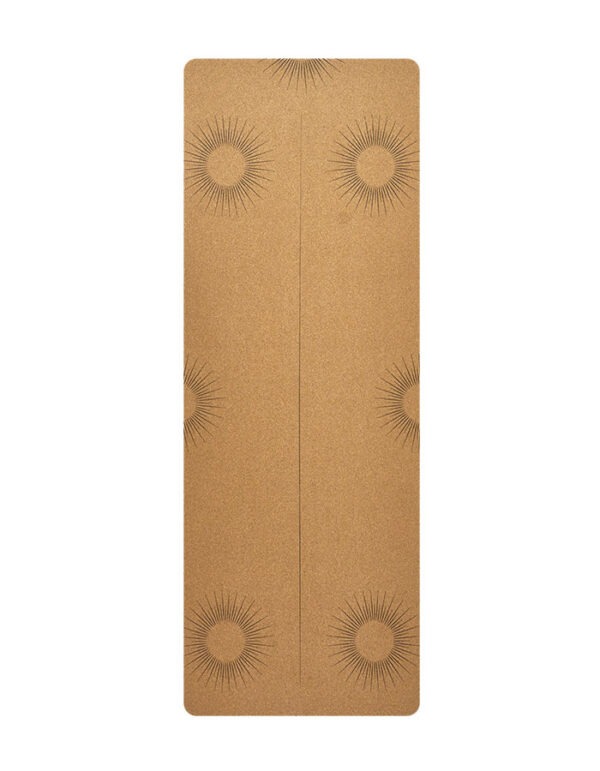 Natural Rubber Cork Yoga Mat for Exercise and Fitness