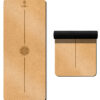 Natural Rubber Cork Yoga Mat for Exercise and Fitness