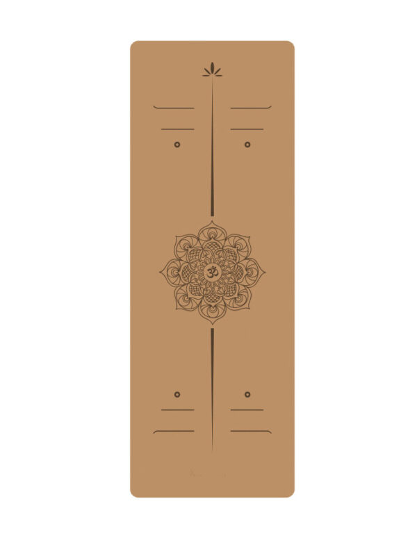 Natural Rubber Cork Yoga Mat for Exercise and Fitness
