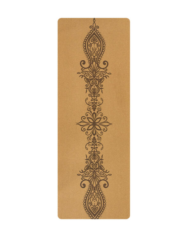 Natural Rubber Cork Yoga Mat for Exercise and Fitness