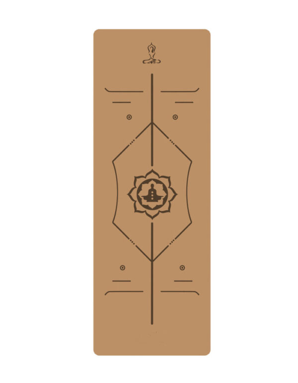 Natural Rubber Cork Yoga Mat for Exercise and Fitness