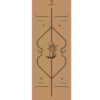 Natural Rubber Cork Yoga Mat for Exercise and Fitness