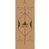 Natural Rubber Cork Yoga Mat for Exercise and Fitness