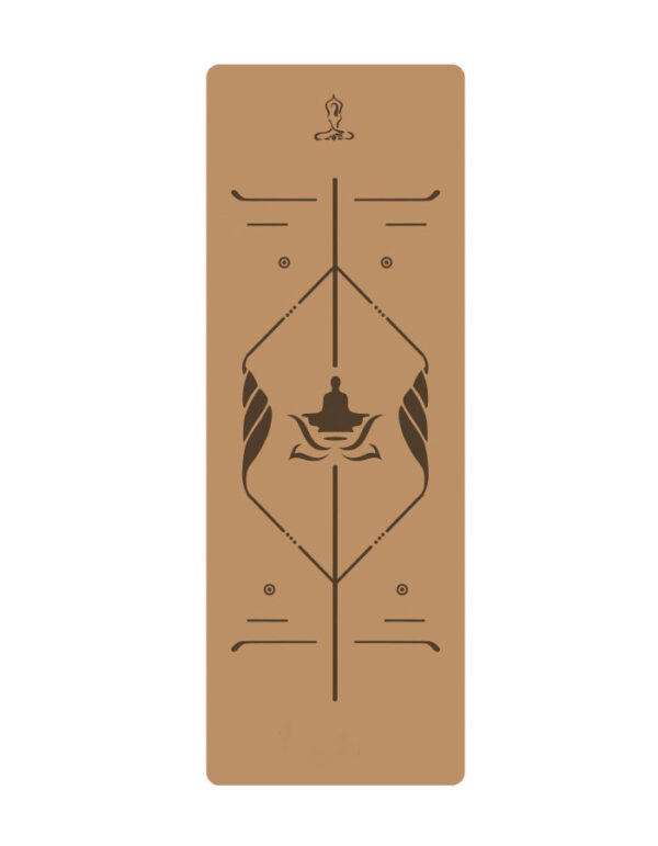 Natural Rubber Cork Yoga Mat for Exercise and Fitness