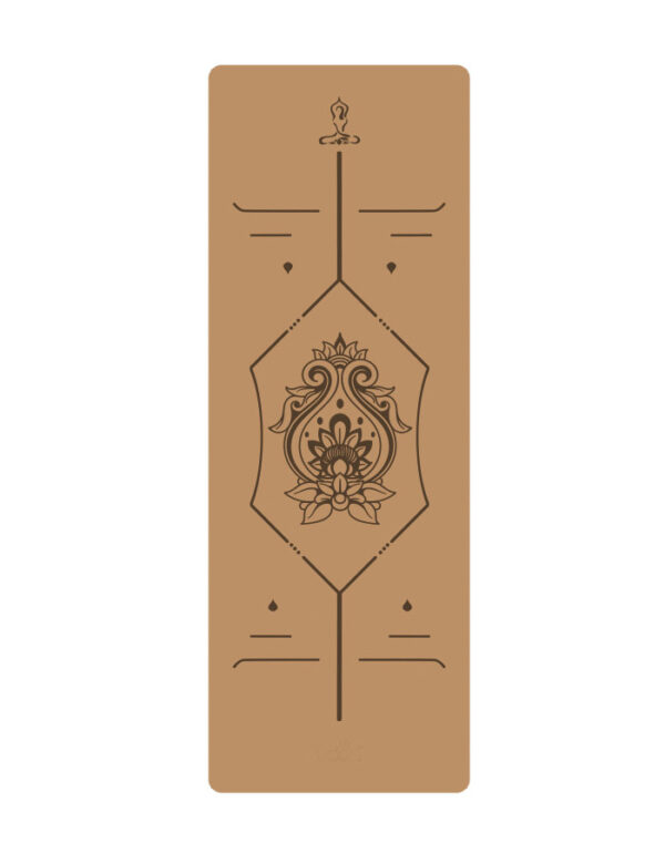 Natural Rubber Cork Yoga Mat for Exercise and Fitness