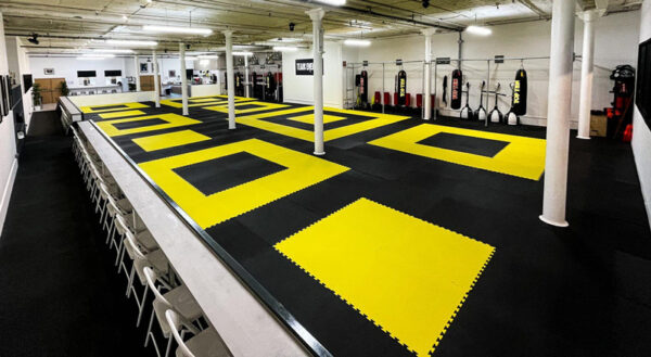 Black and Yellow Tkd Mats Taekwondo Mat for Sale