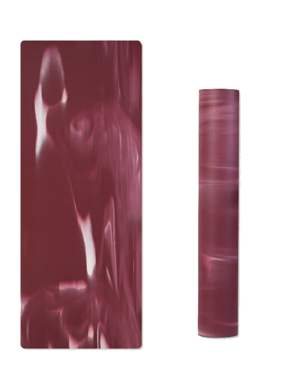 YOGA BAG011 Color-blocked Gradient PU & Natural Rubber Mat Yoga Mat