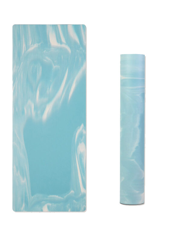 YOGA BAG041 Color-blocked Gradient PU & Natural Rubber Mat Yoga Mat