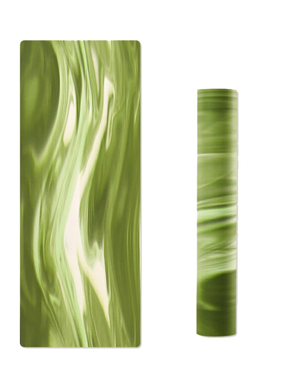 YOGA BAG061 Color-blocked Gradient PU & Natural Rubber Mat Yoga Mat