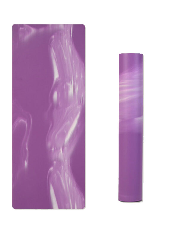 YOGA BAG071 Color-blocked Gradient PU & Natural Rubber Mat Yoga Mat