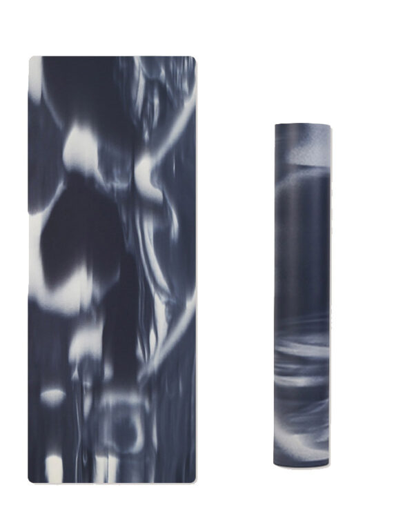 YOGA BAG081 Color-blocked Gradient PU & Natural Rubber Mat Yoga Mat