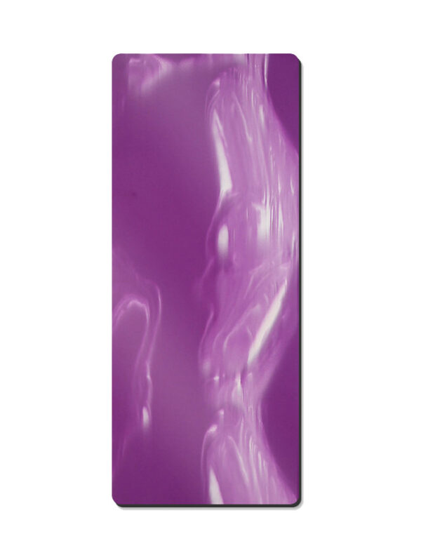 Color-Blocked Matte Natural Rubber Yoga Mat