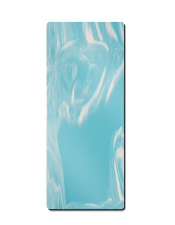 Color-Blocked Matte Natural Rubber Yoga Mat