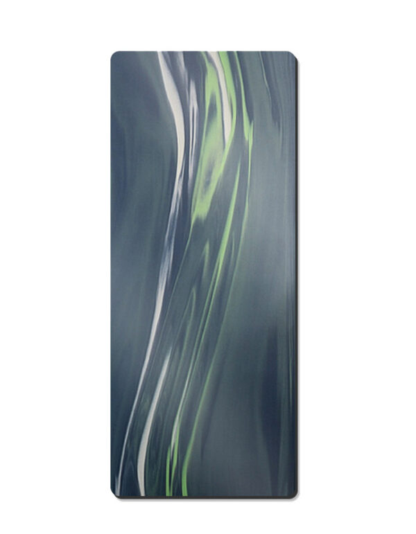 Color-Blocked Matte Natural Rubber Yoga Mat