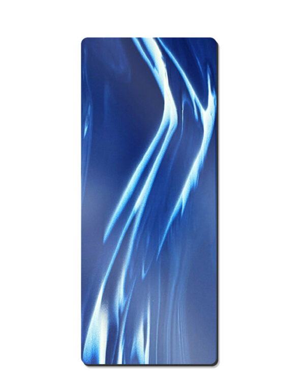 Color-Blocked Matte Natural Rubber Yoga Mat