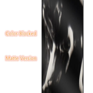 Color-Blocked Matte Natural Rubber Yoga Mat