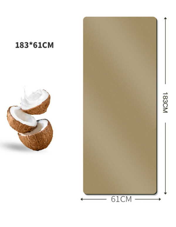 Coconut Shell Sanded PU Yoga Mat with Natural Rubber
