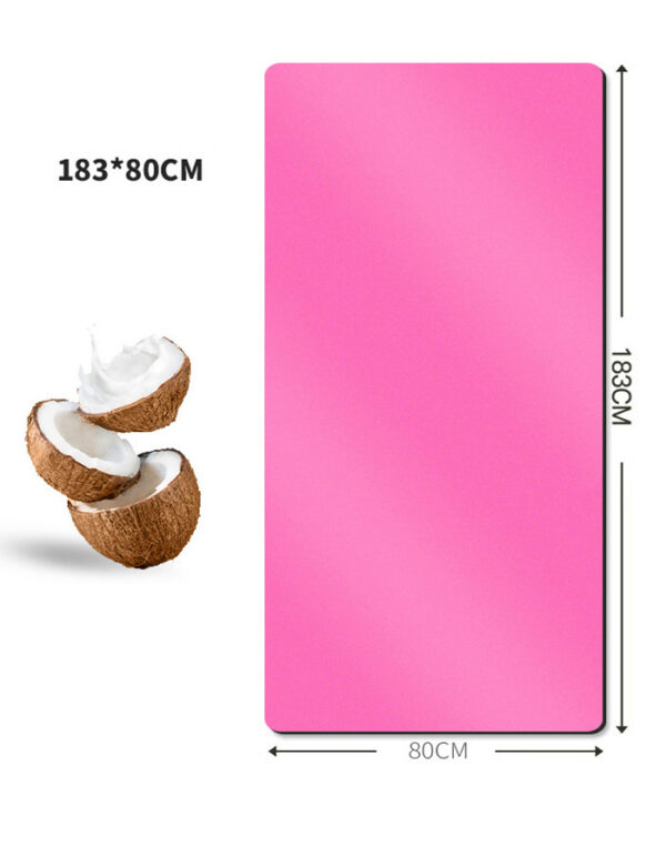 Coconut Shell Sanded PU Yoga Mat with Natural Rubber