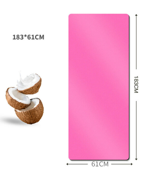 Coconut Shell Sanded PU Yoga Mat with Natural Rubber