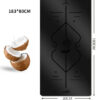 Coconut Shell Sanded PU Yoga Mat with Natural Rubber