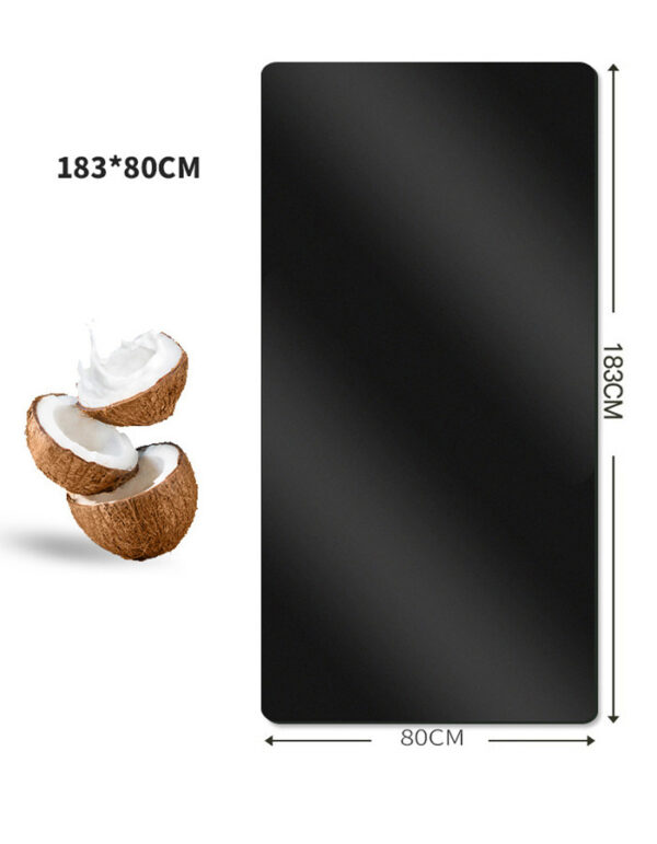 Coconut Shell Sanded PU Yoga Mat with Natural Rubber