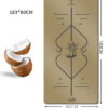 Coconut Shell Sanded PU Yoga Mat with Natural Rubber