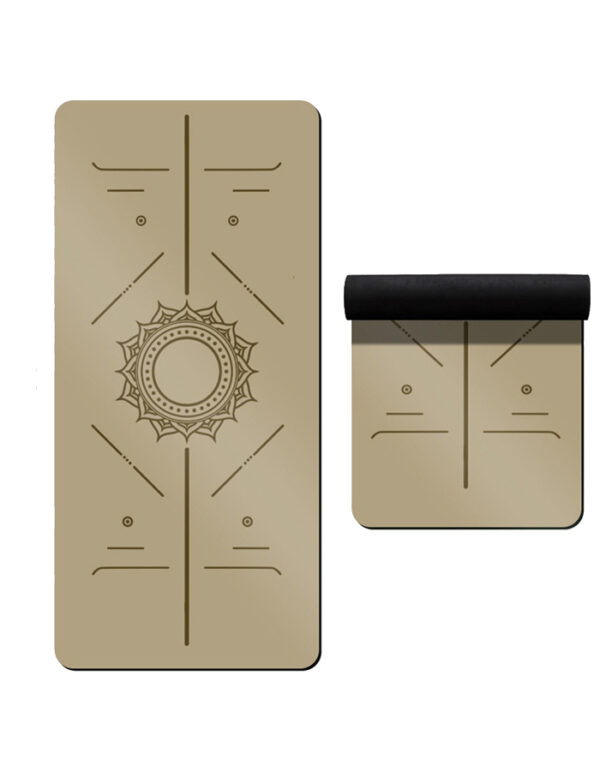 YOGA matt031 0.2 Inch Thick PU Natural Rubber Yoga Mat