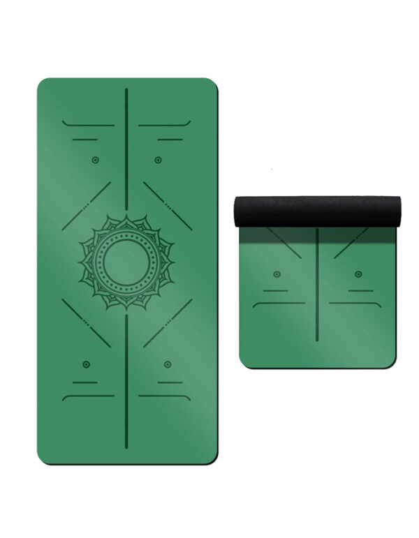 YOGA matt038 0.2 Inch Thick PU Natural Rubber Yoga Mat