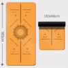 0.2 Inch Thick PU Natural Rubber Yoga Mat