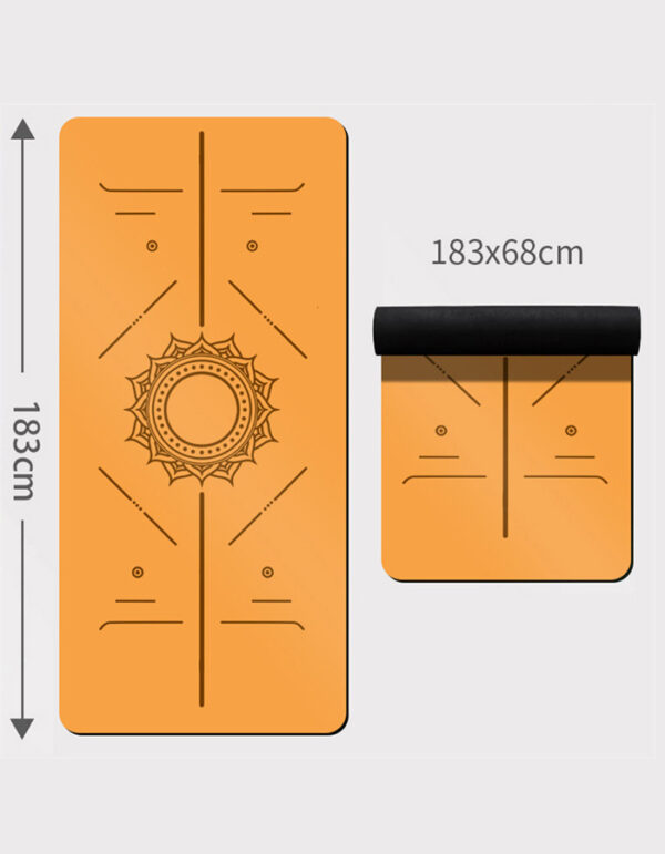 0.2 Inch Thick PU Natural Rubber Yoga Mat