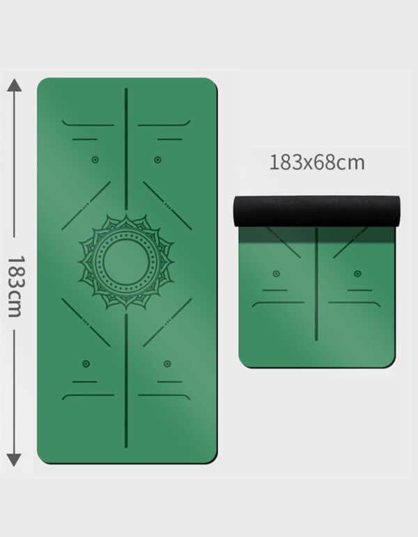 0.2 Inch Thick PU Natural Rubber Yoga Mat