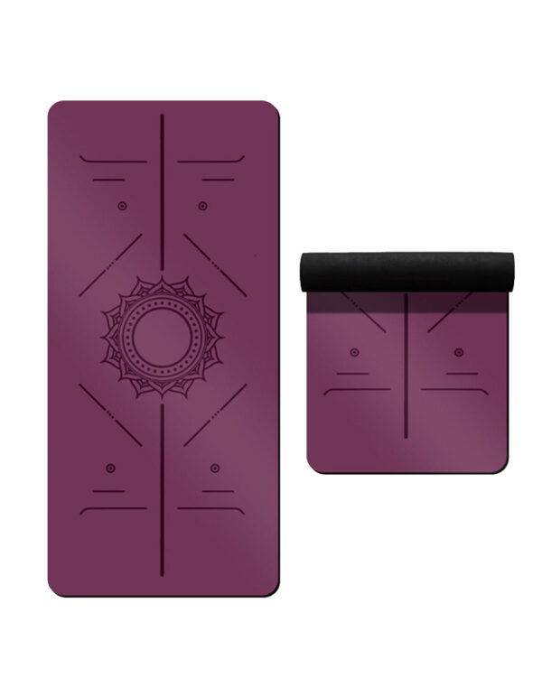 YOGA matt133 0.2 Inch Thick PU Natural Rubber Yoga Mat