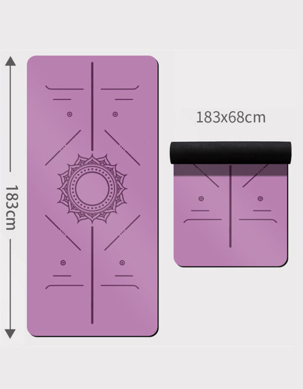 0.2 Inch Thick PU Natural Rubber Yoga Mat