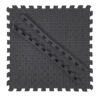 24"x24"x1" 5-Rib TPE Interlocking Exercise Floor Tiles