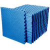 24"x24"x1" 5-Rib TPE Interlocking Exercise Floor Tiles