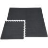 24"x24"x1" 5-Rib TPE Interlocking Exercise Floor Tiles