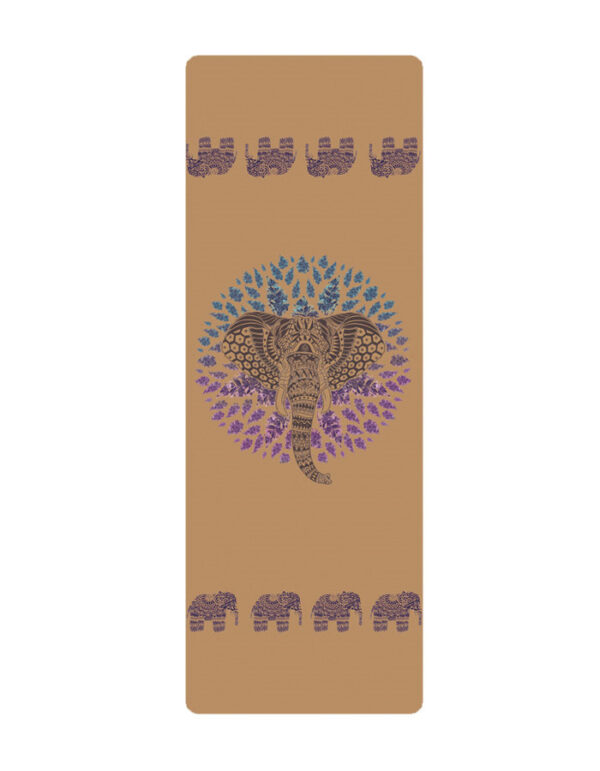 Natural Rubber Cork Yoga Mat for Exercise and Fitness