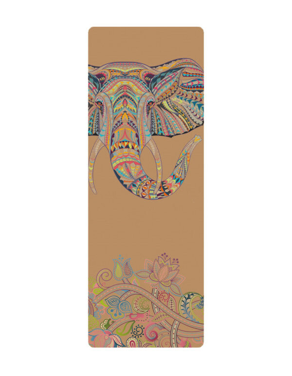 Natural Rubber Cork Yoga Mat for Exercise and Fitness