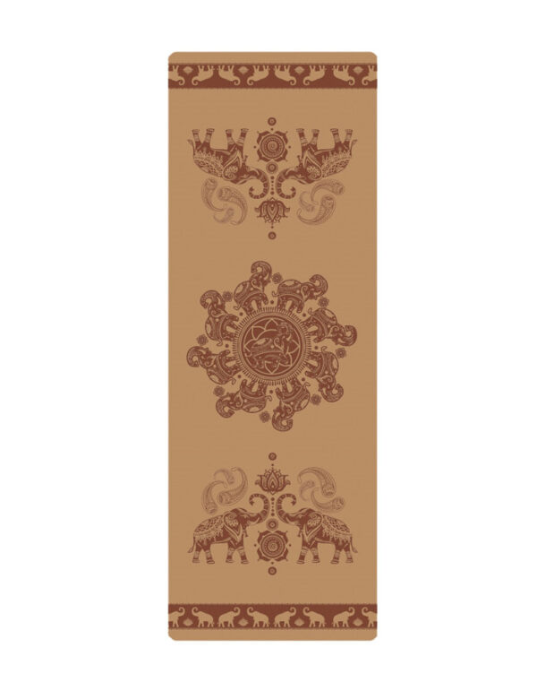 Natural Rubber Cork Yoga Mat for Exercise and Fitness