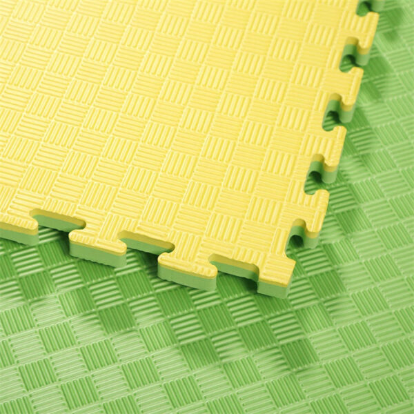 Green and Yellow Karate Puzzle Mat