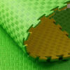 Green and Yellow Karate Puzzle Mat