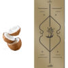 Coconut Shell Sanded PU Yoga Mat with Natural Rubber