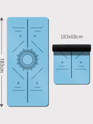 0.2 Inch Thick PU Natural Rubber Yoga Mat