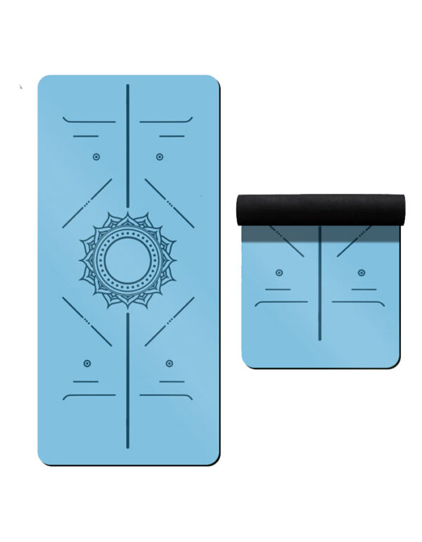 yoga mat 1131 0.2 Inch Thick PU Natural Rubber Yoga Mat